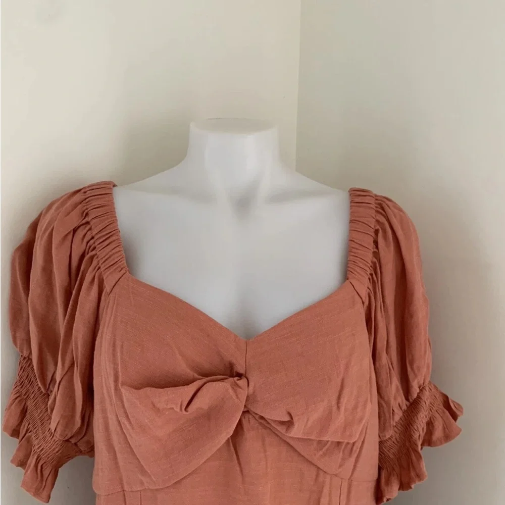 Woman's Terracotta Nine West Top With Side Zipper Large - Picture 7 of 9